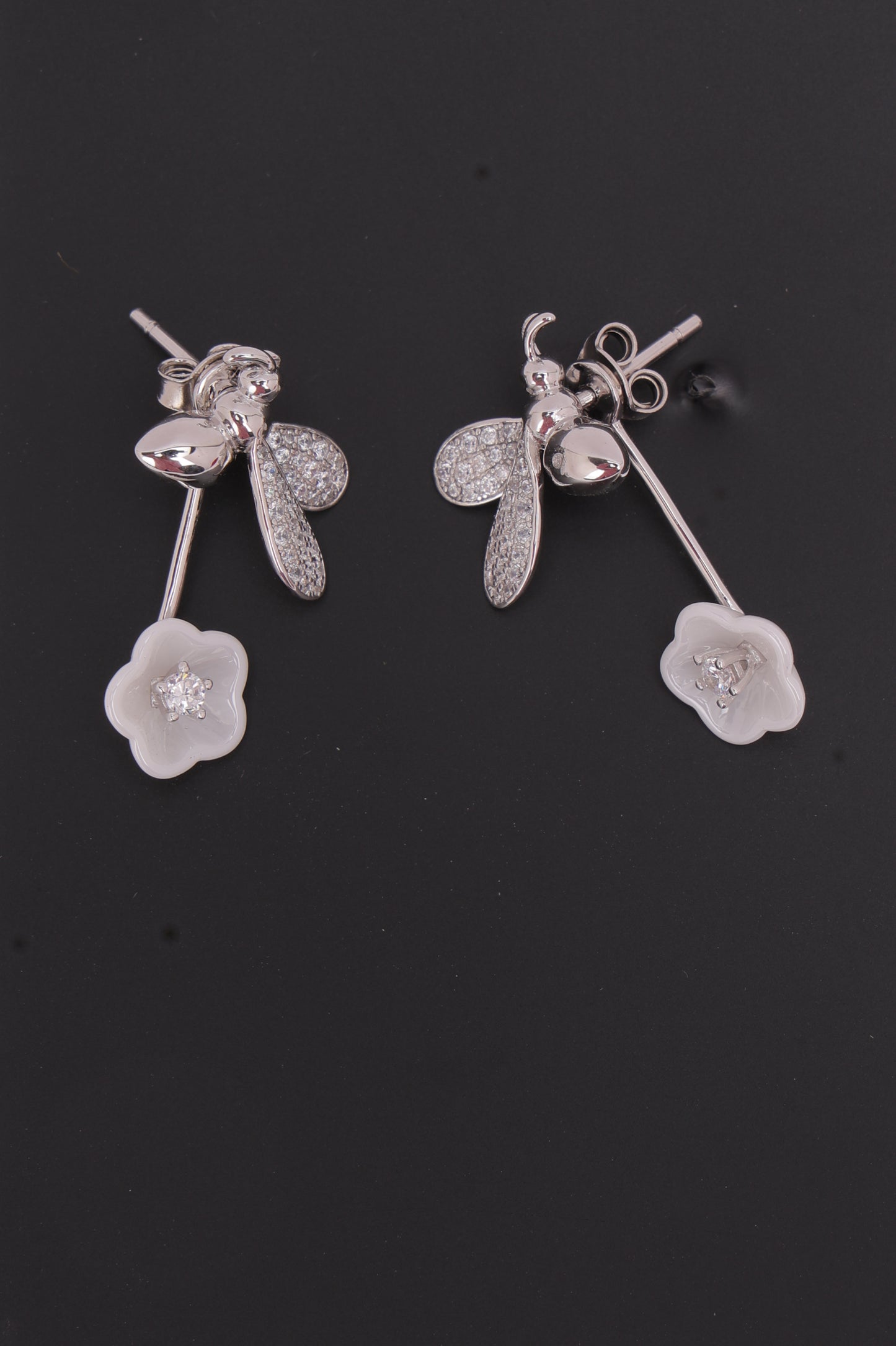 Blossoming Beauty Bee Earrings