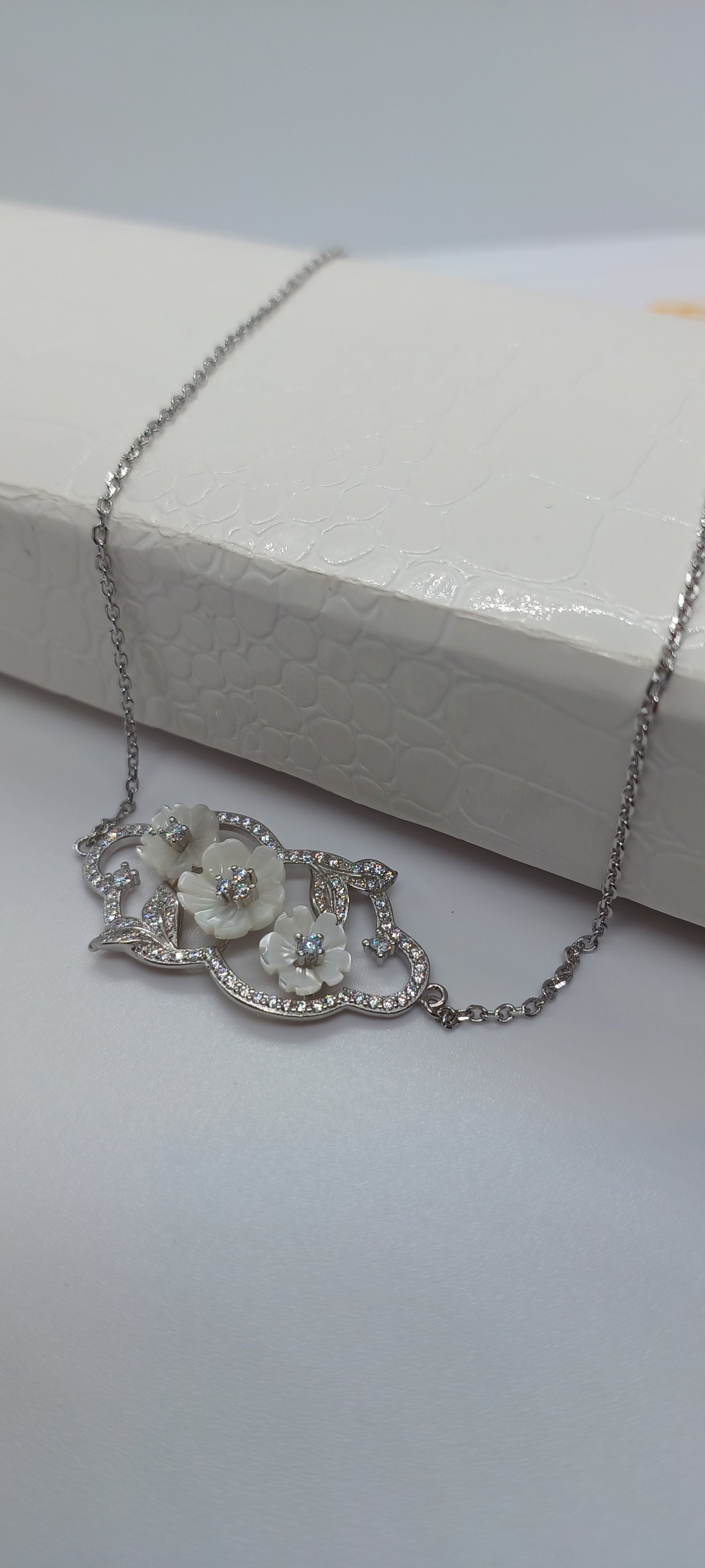 Stream of Shimmering Light: Sterling Silver Necklace