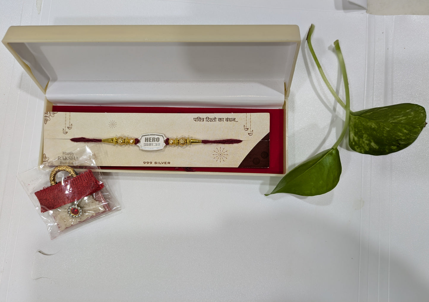 HERO Brother" Silver Rakhi