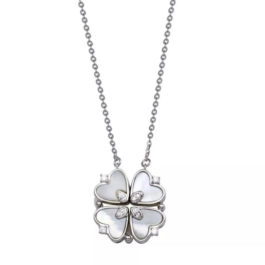Sterling Silver Magnetic Heart Pendant Chain | 925